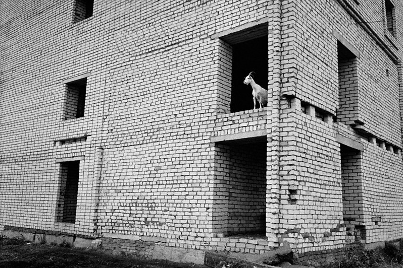 On the second floor, Yurino urban-type settlement, Mari El Republic, Russia. 2013