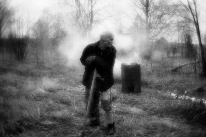 Одноногий Анатолий, посёлок Пуксоозеро, Плесецкий район, Архангельская область, Россия. Август 2019