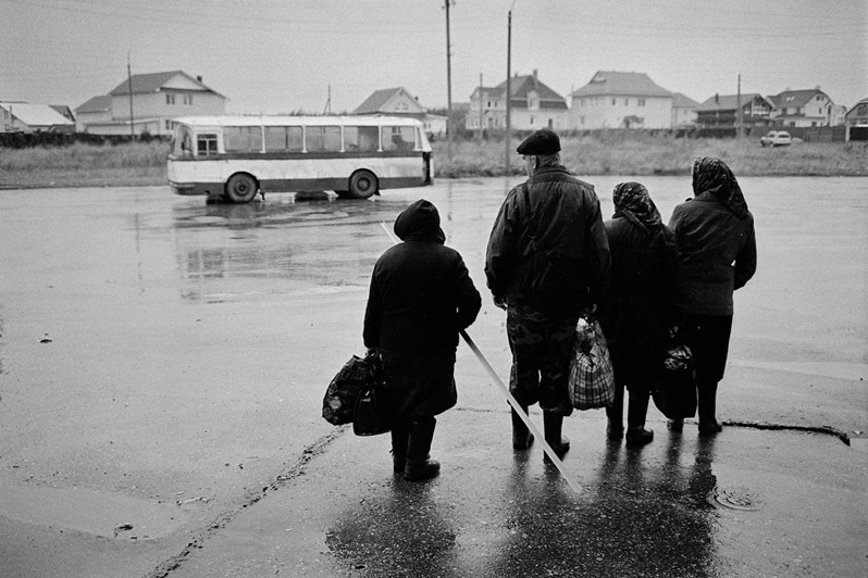 Bus stop, Kozmodemyansk, Mari El Republic, Russia. 2013