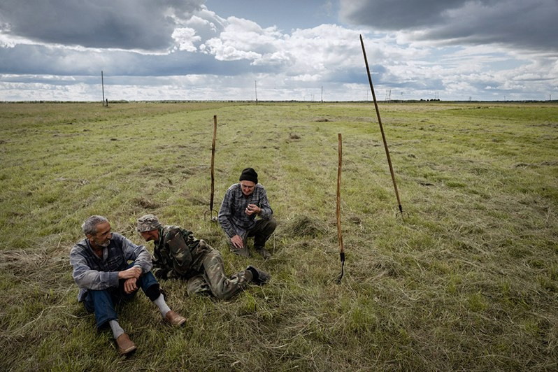 Bychie village, Mezensky district, Arkhangelsk region, Russia. August 2017