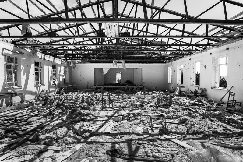 Wedding hall, Talish, Nagorno Karabakh Republic. August 2016