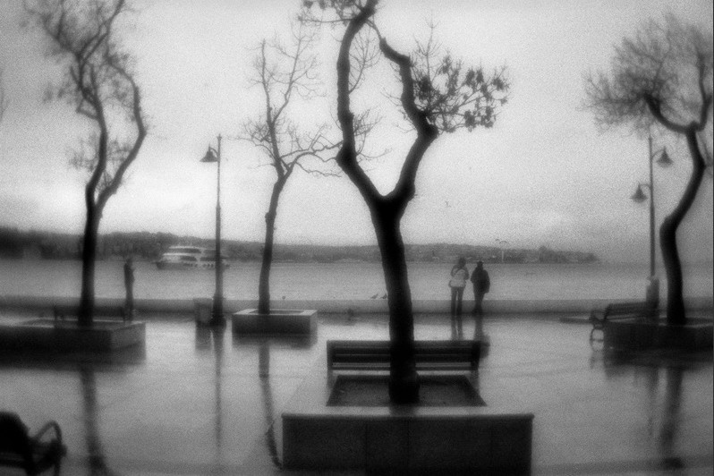 Bosphorus embankment, Istanbul, Turkey. January 2011