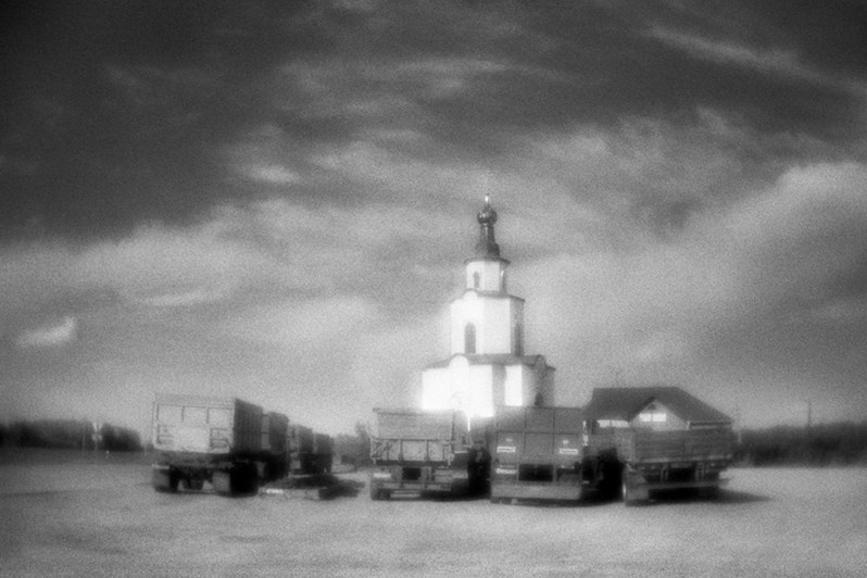 Часовня в честь святителей Гурия Казанского и Варсонофия Тверского, близ Татарска, Новосибирская область, Россия. Июнь 2021