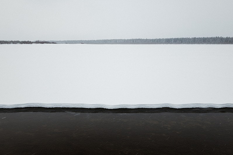 The Mezen River in winter, Koynas village, Leshukonsky district, Arkhangelsk region, Russia. 2018