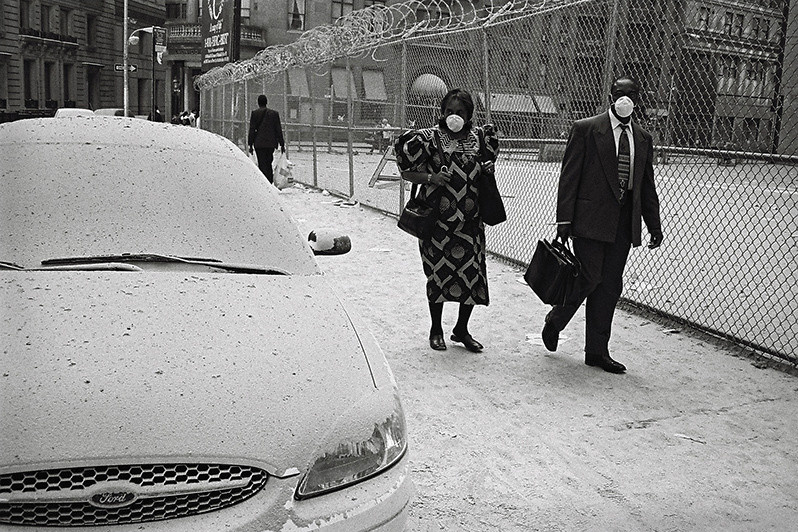 Пепел Близнецов, центр Манхэттена, Нью-Йорк Сити, США. 11 сентября 2001