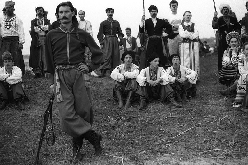 Запорожское казачество. Остров Хортица. День города, Запорожье, УССР. 1991