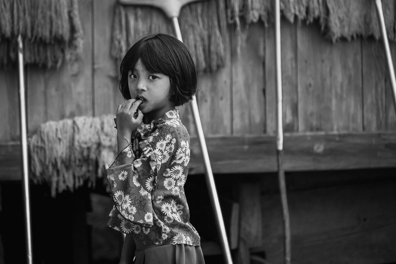 A Chin girl from Lautu region, Huachrang village, Chin state, Myanmar. September 2022