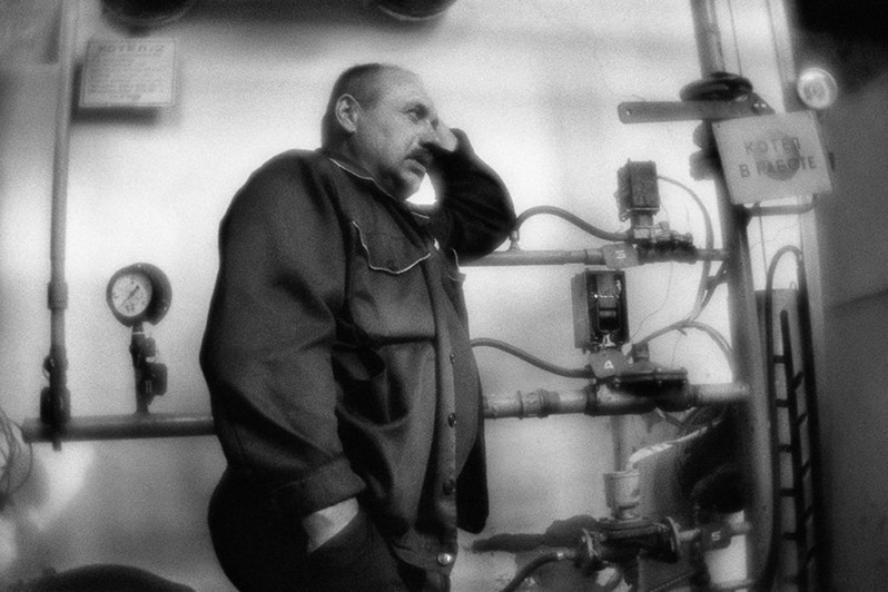 Внутри газовой котельной, Клинцы, Брянская область, Россия. Август 2018