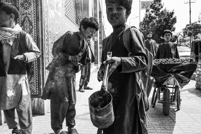 Traditional entertainment of Afghan children, Balkh province, Afghanistan. 2024