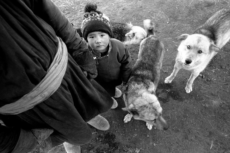 Между двумя мирами, в окрестностях Булага, Тунэлский район, провинция Хувсгел, Монголия. Январь 2002