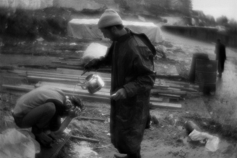Hair washing, Istanbul, Turkey. November 2009