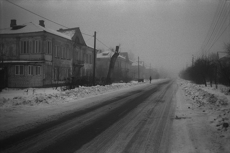 Утренний туман в декабре, Брянская область, Россия. 2020