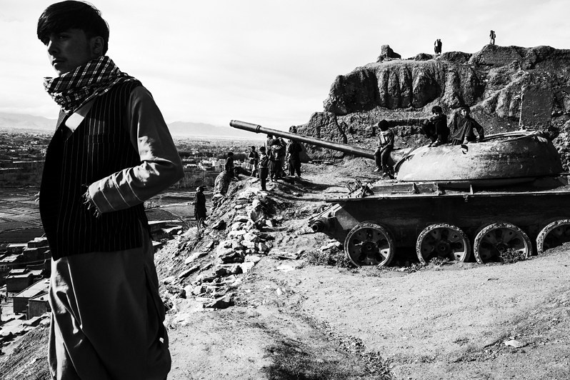 Soviet equipment left on once fortified heights after the withdrawal of troops in 1988, Ghazni, Afghanistan. 2024