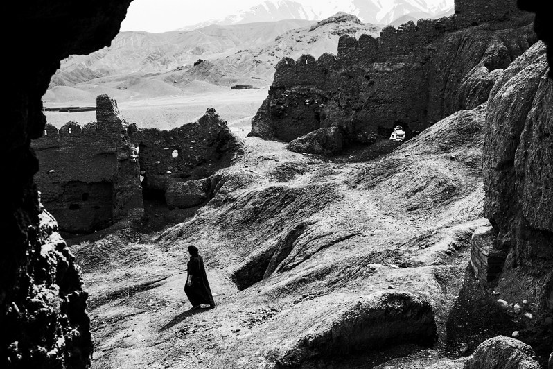Ruins of Shahr-e-Gholghola fortress destroyed by Genghis Khan in 1221, Bamyan province, Afghanistan. 2024