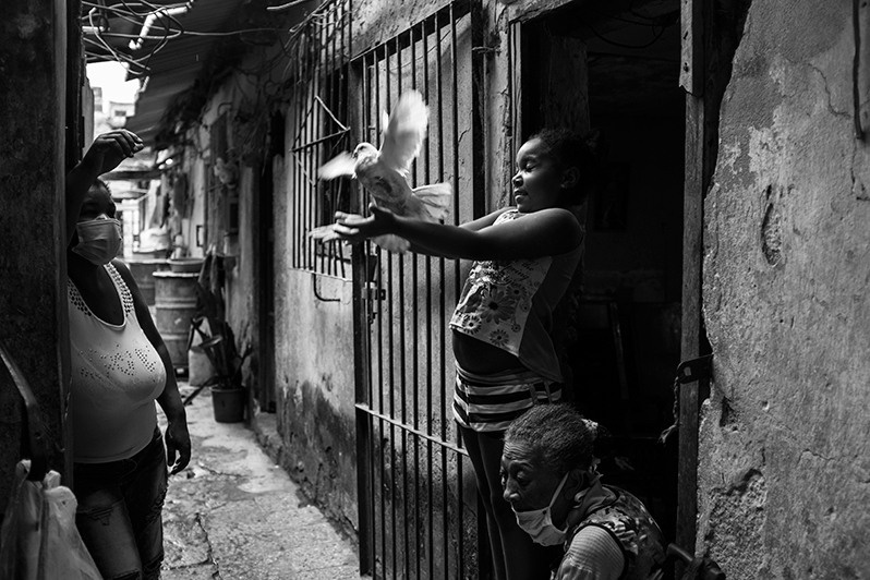 Everyday life in the neighbourhoods of Jesús María county, Centro Habana district, Havana, Cuba. 2021