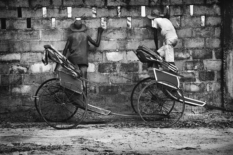 Onlookers at the football match, Tamatave, Atsinanana region, Toamasina province, Republic of Madagascar. 1998
