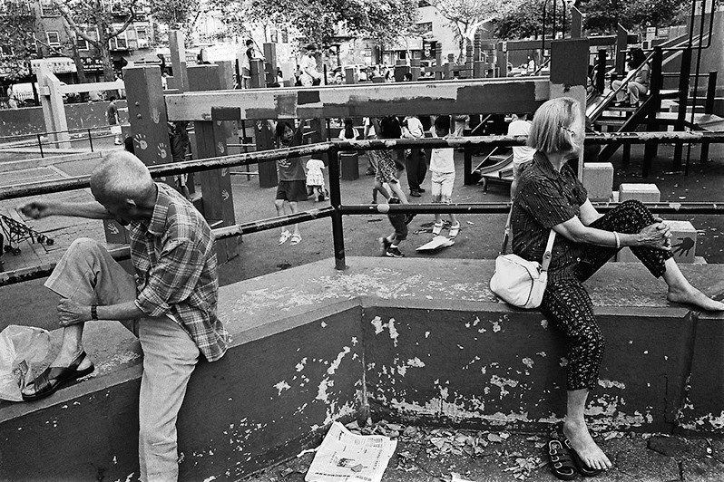 Ссора влюбленных, Китайский квартал на Манхэттене, Нью-Йорк, США. Июль 2000