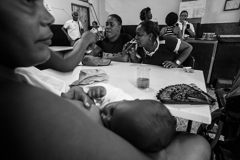 Daily setting in a bar located in the heart of Reina street, Centro Habana district, Havana, Cuba. 2016