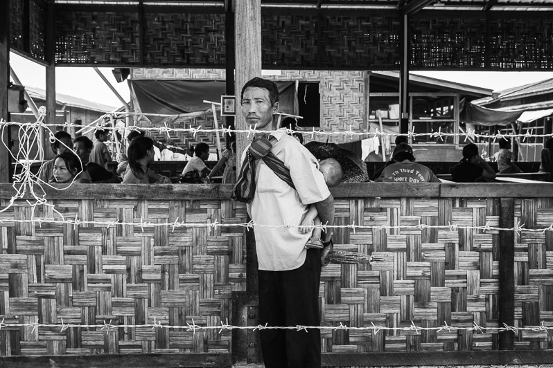 Lambraw IDP camp where 557 people live since April 2018 after being displaced from their village 25 Km away, Namti, Mogaung township, Mohnyin district, Kachin state, Myanmar. September 2019