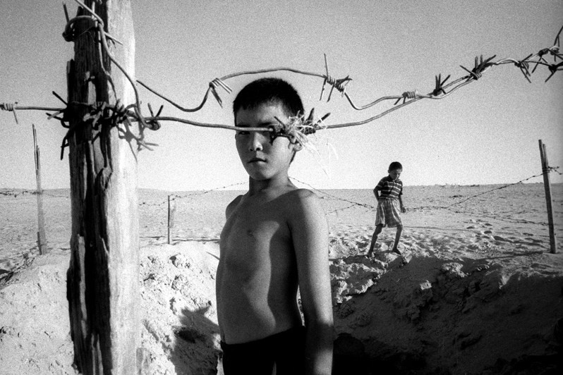 Guardian of Bogen well, near Bogen village, Aralsk district, Kyzyl-Orda region, Kazakhstan. August 2001