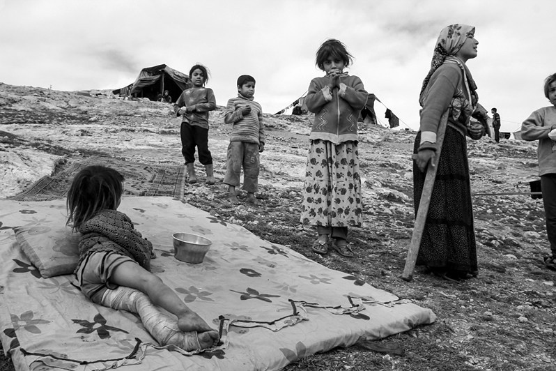 Цыгане, бежавшие от гражданской войны в Сирии и нашедшие убежище в Турции, Урфа, регион Юго-Восточная Анатолия, Турция. 2012