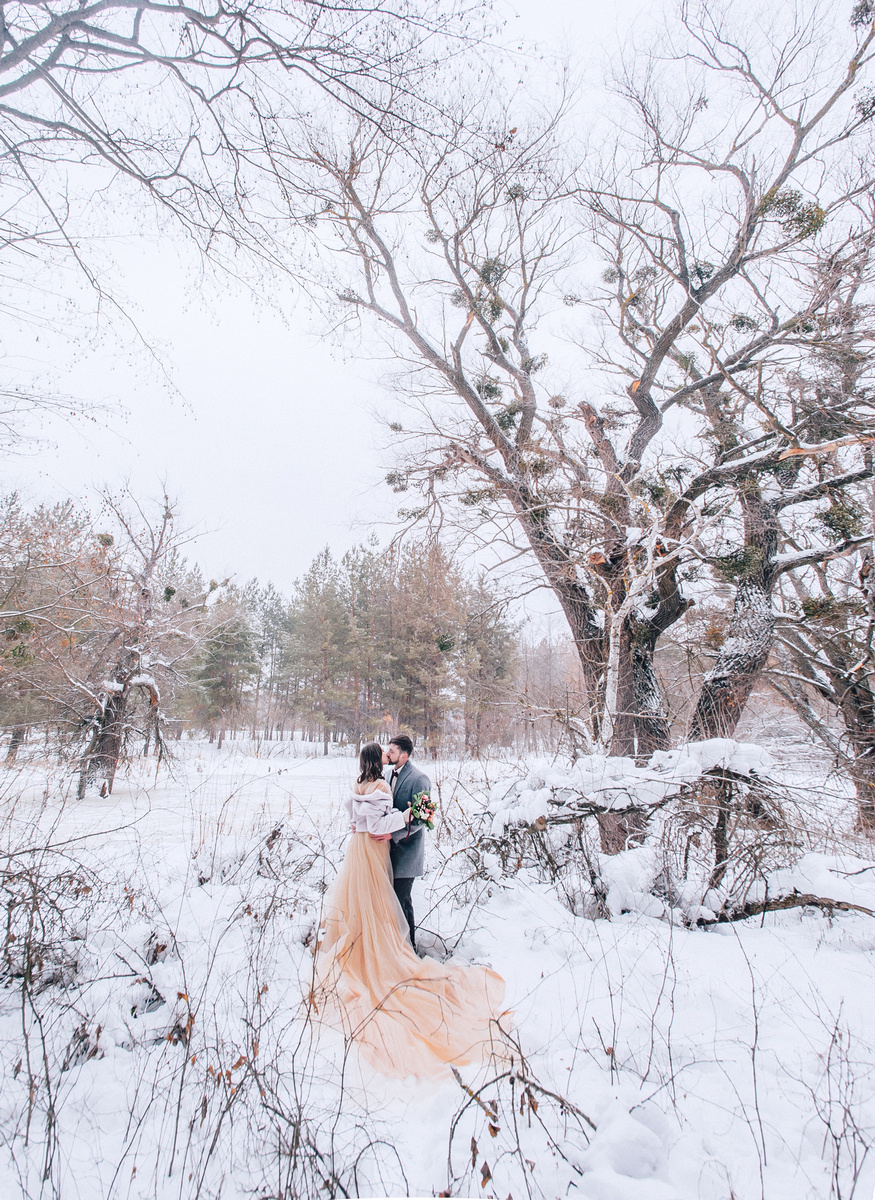 Winter Wedding. Elegant Wedding Photography