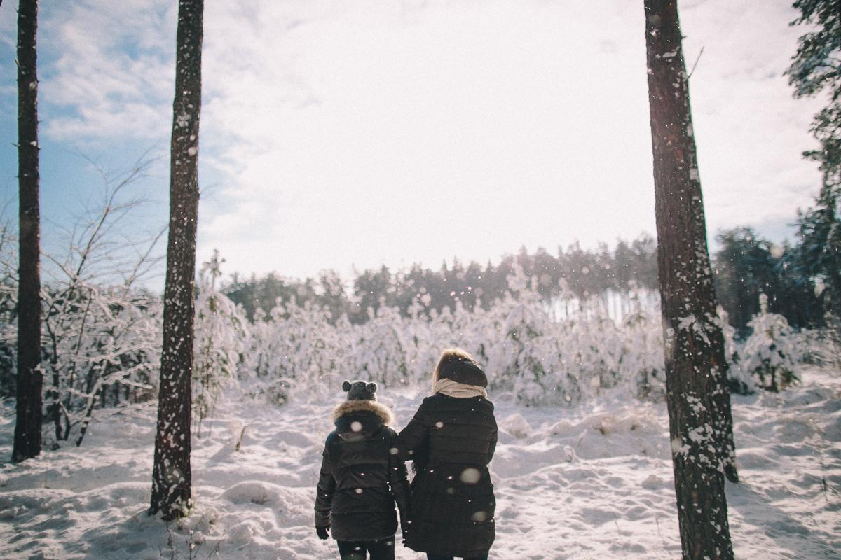 Андрей + Ира = Алина + Кирюша. Зима. Свадебный фотограф в Германии