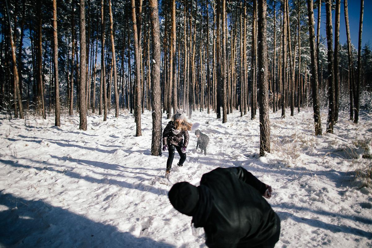 Андрей + Ира = Алина + Кирюша. Зима. Свадебный фотограф в Германии