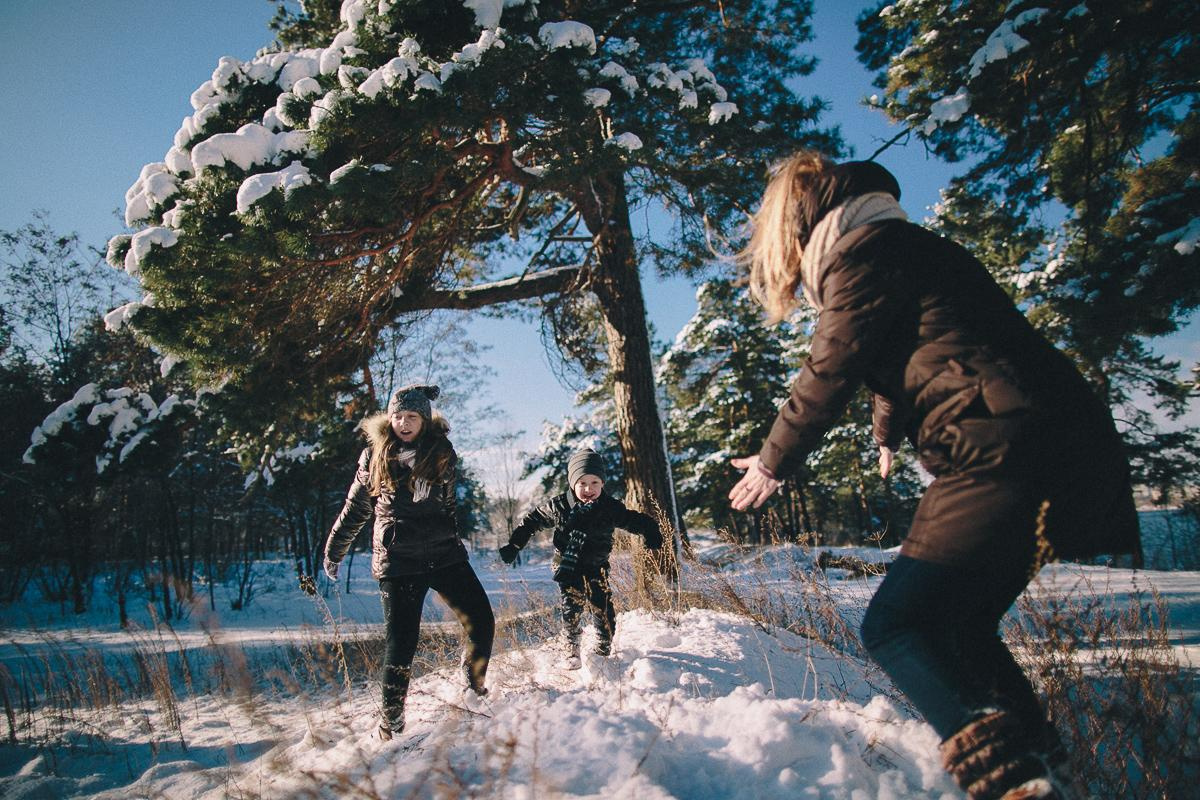 Андрей + Ира = Алина + Кирюша. Зима. Свадебный фотограф в Германии