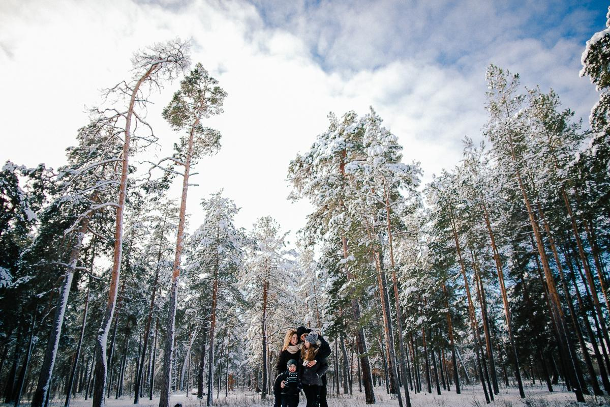 Андрей + Ира = Алина + Кирюша. Зима. Свадебный фотограф в Германии