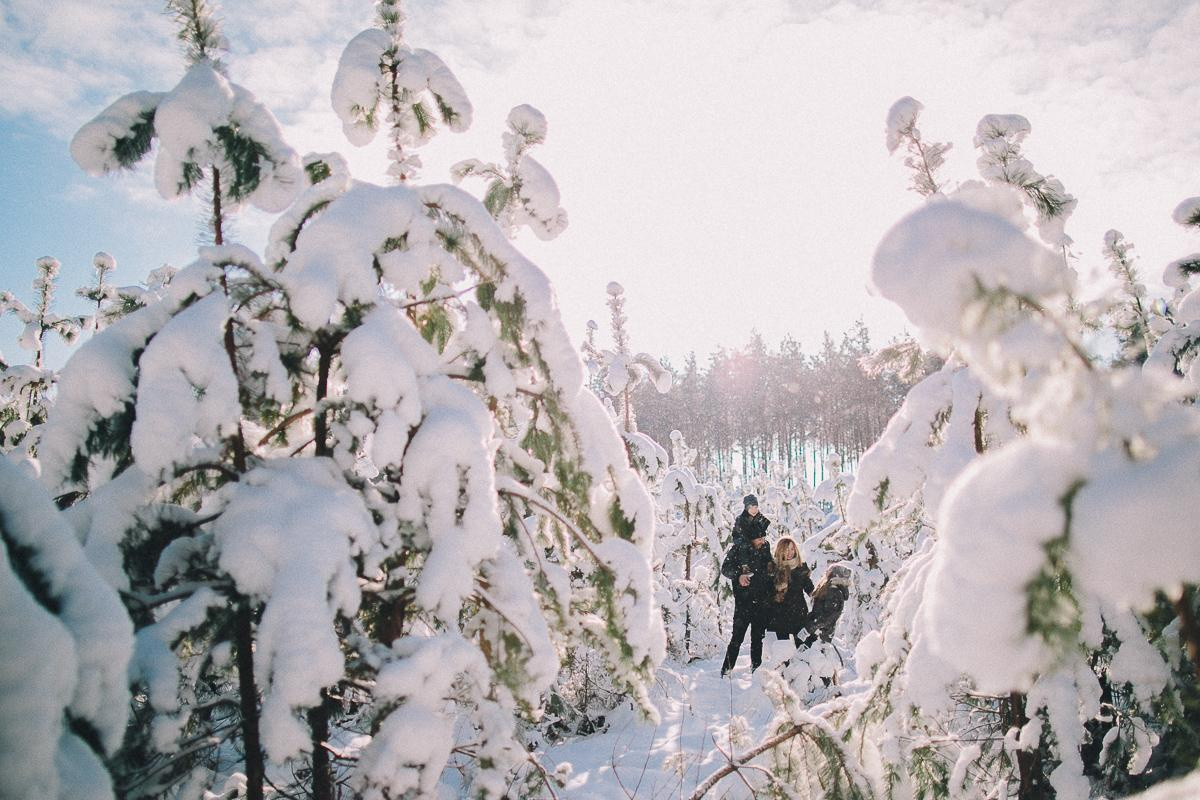 Андрей + Ира = Алина + Кирюша. Зима. Свадебный фотограф в Германии