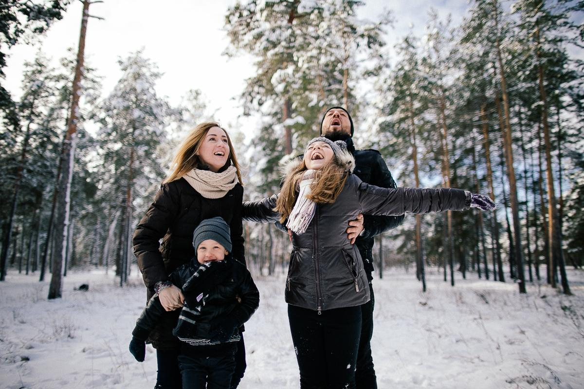 Андрей + Ира = Алина + Кирюша. Зима. Свадебный фотограф в Германии
