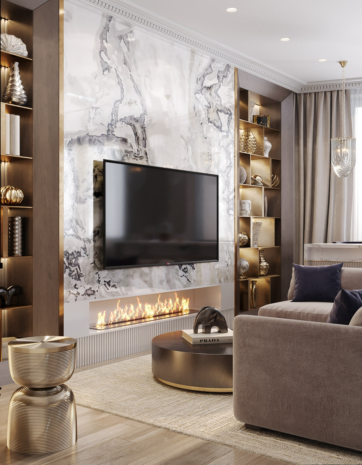 ЖК ЦАРСКАЯ ПЛОЩАДЬ 87 м². Студия Интерьерного Дизайна Artis Interiors