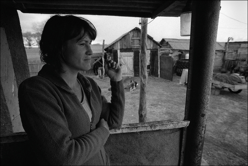 "Evening cigarette on a stoop", farm of Senshin, village of Oblivskaya district, Rostov-on-Don region, Russia, May 2011