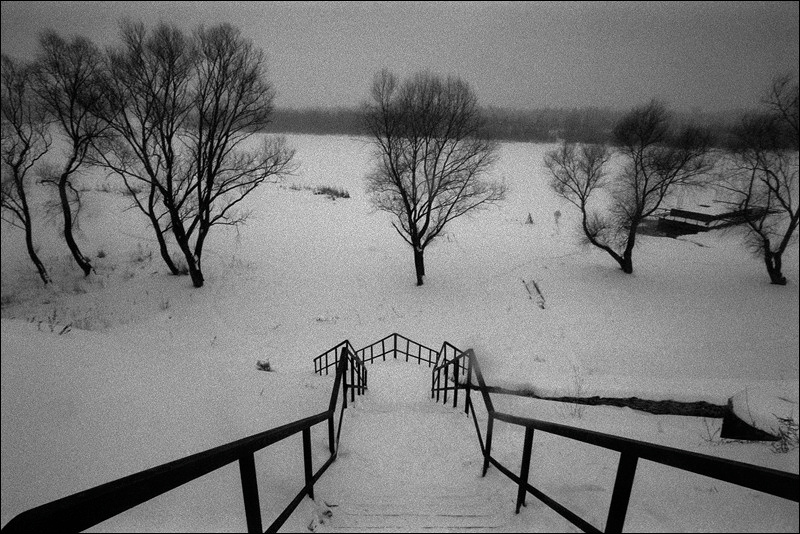 "The frozen Don", village of Vioshenskaya, Rostov-on-Don region, Russia, February 2012
