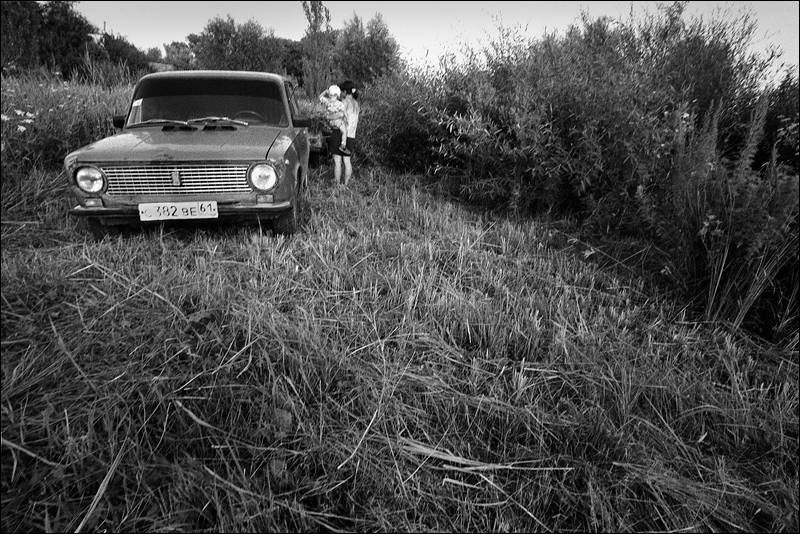 "Haymaking on river of Beriozovaya banks", farm of Senshin, village of Oblivskaya district, Rostov-on-Don region, Russia, July 2010