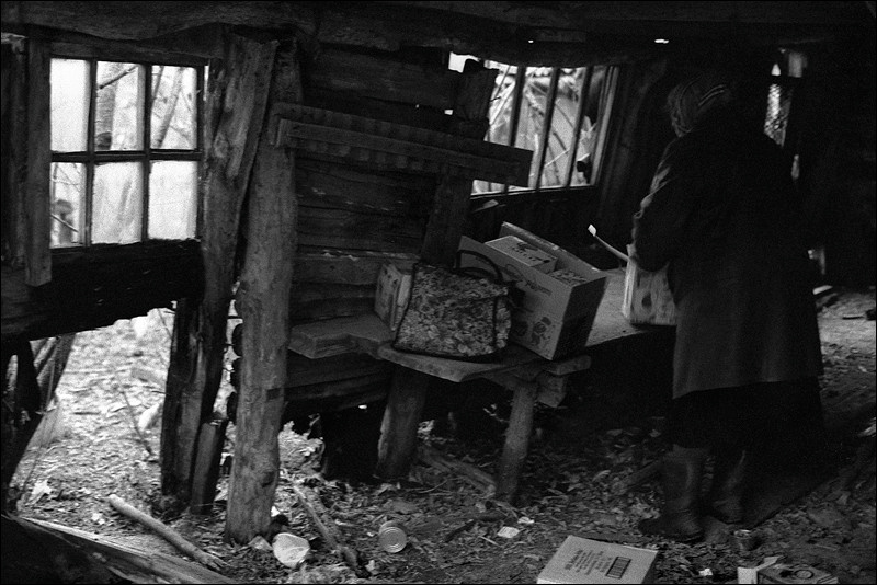 "In an abandoned house", village of Tikhaya Zhuravka, Chertkovsky district, Rostov-on-Don region, Russia, January 2011