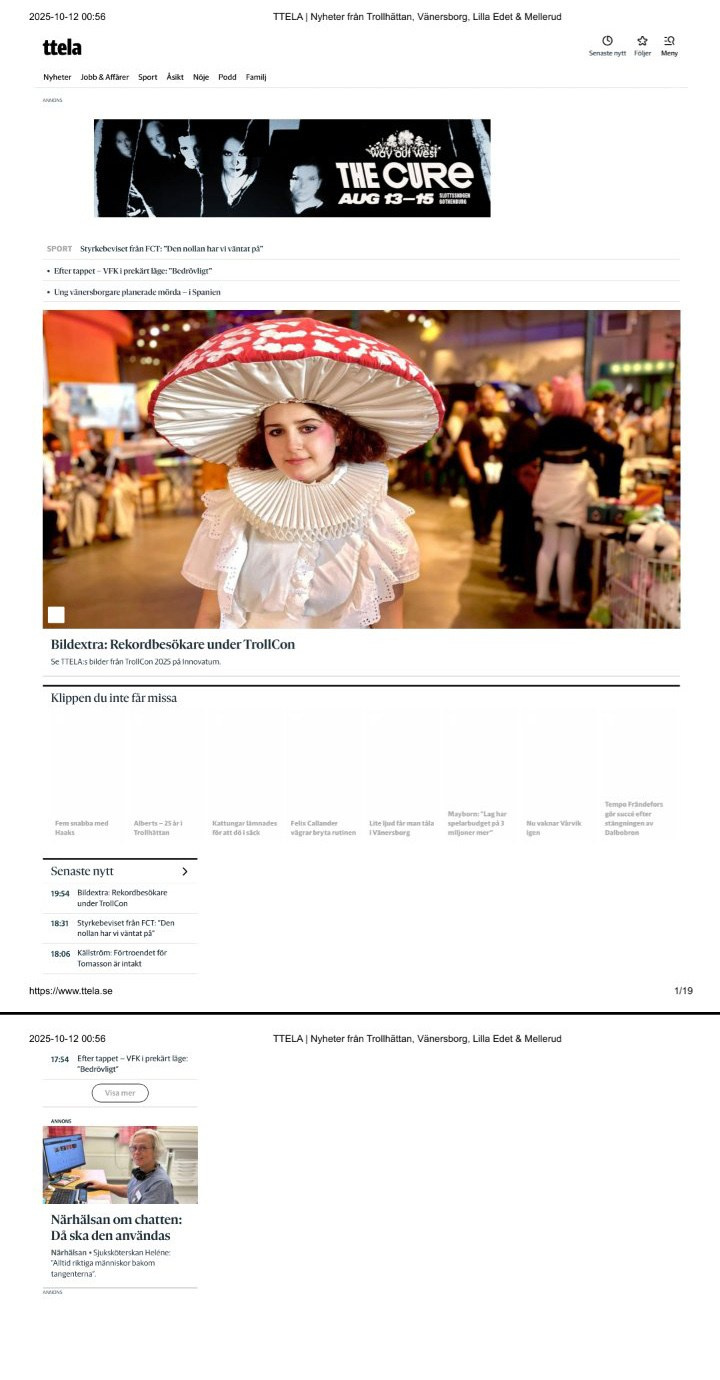 Costume Design. Photographer in Sweden