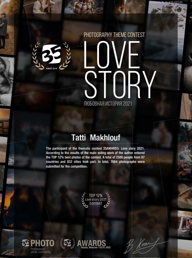 AWARDS. School and commercial photographer