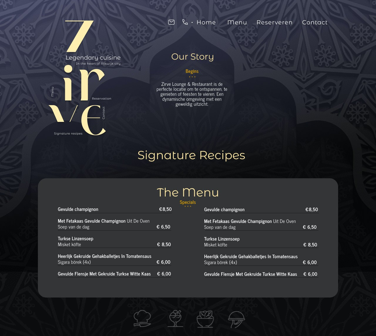 Home page restaurant 