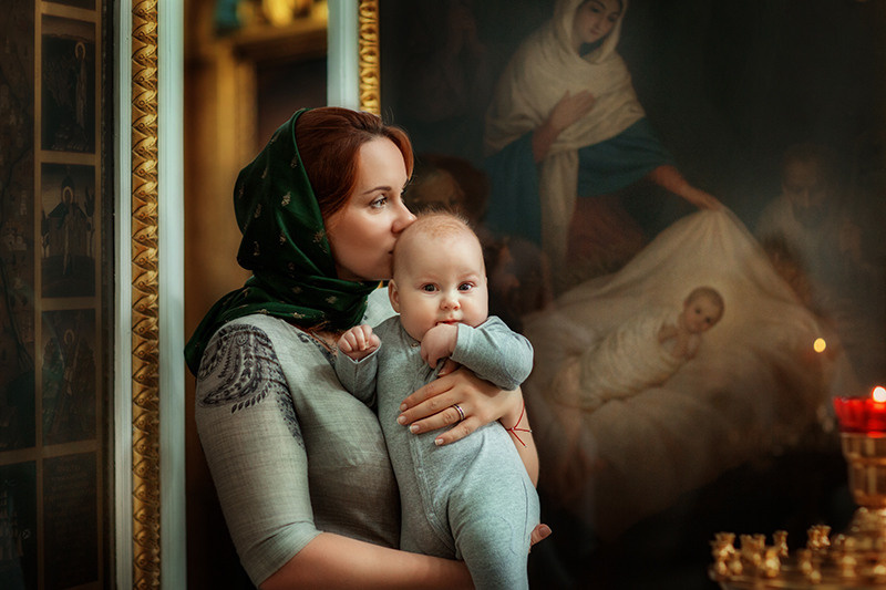 Таинство Крещения. Семейный фотограф Великодолинское