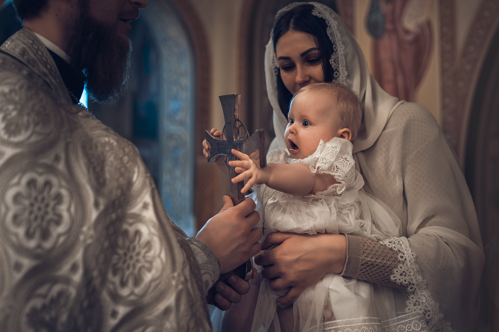 Таинство Крещения. Семейный фотограф Великодолинское