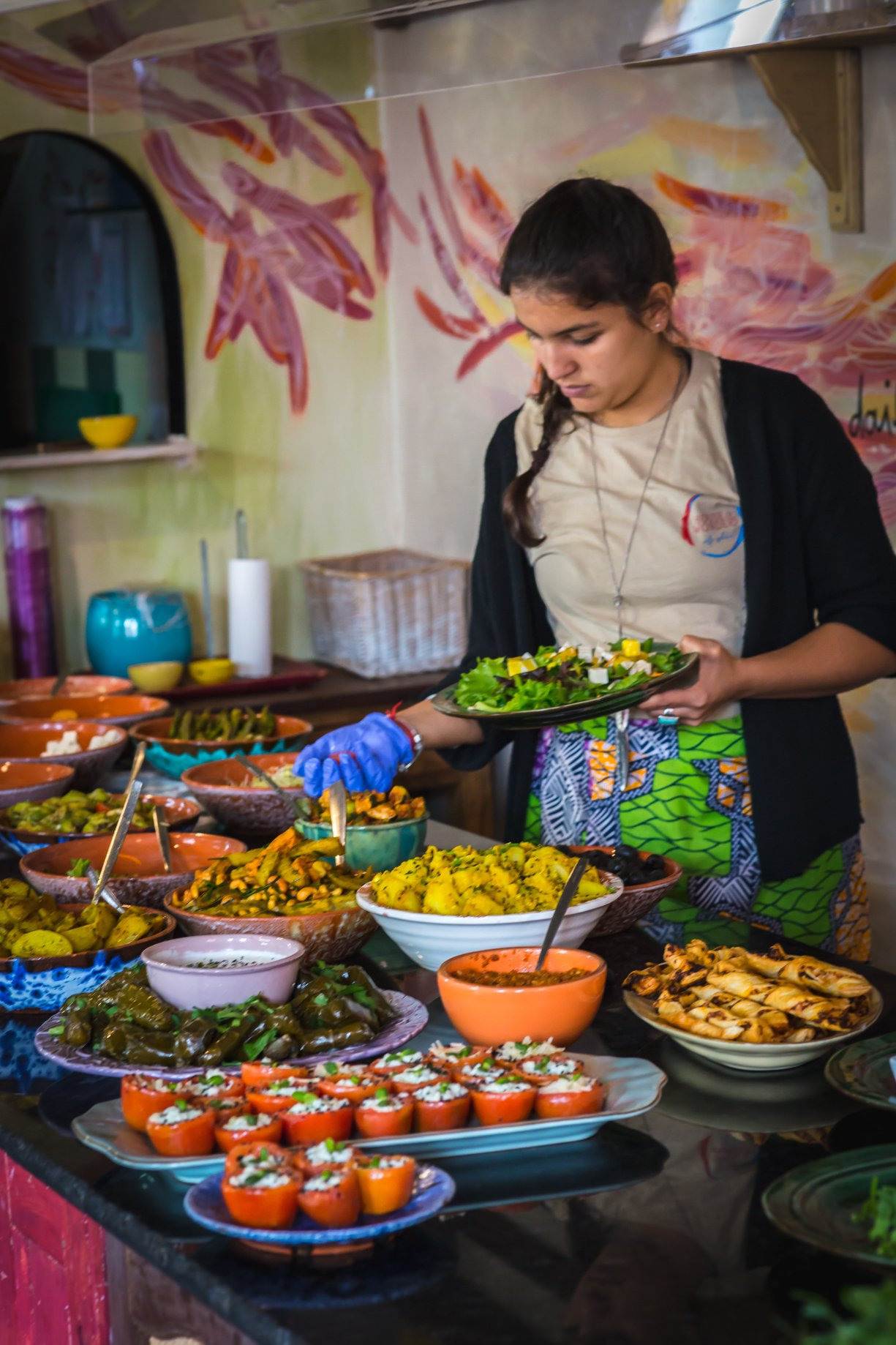 Photographs of the vegan restaurant House of Wonders in Cascais. Garden and interior photographer Elena Shavlovska, Netherlands
