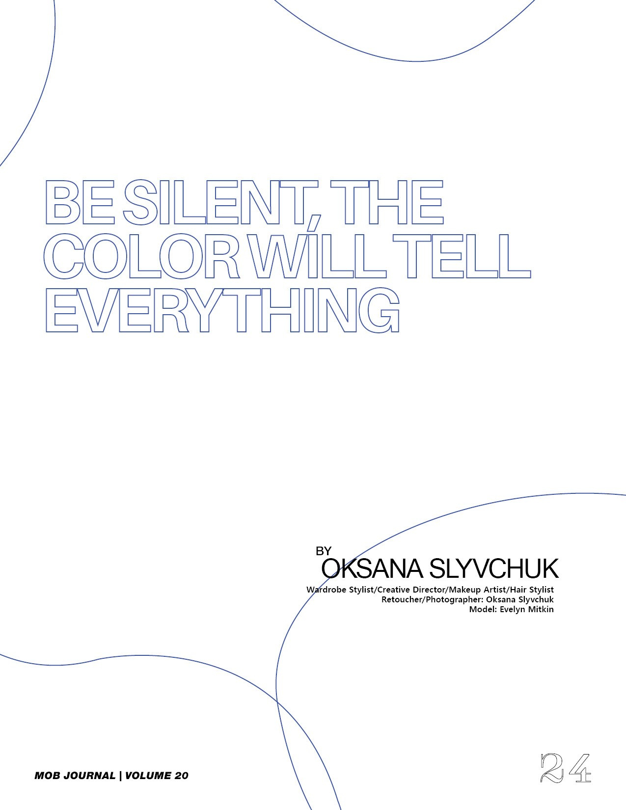 MOB magazine 2022. Modni fotograf Praha Oksana Slyvchuk