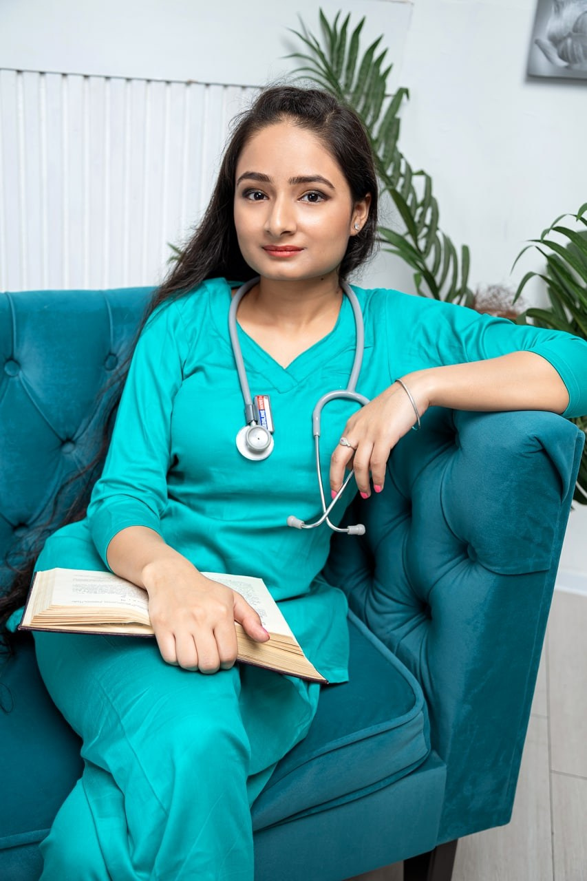 Medizinisches Businessportrait. Ein Fotografin, mit dem es angenehm zu arbeiten ist