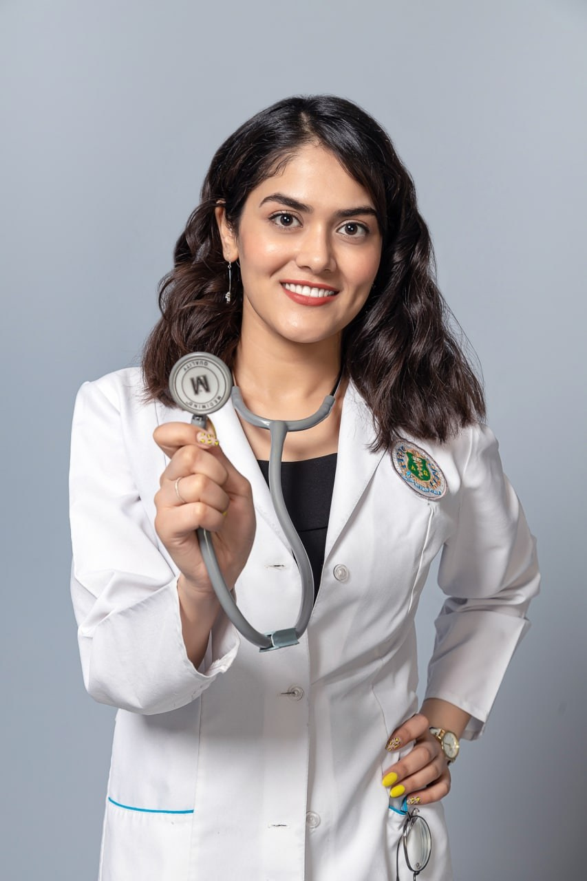 Medizinisches Businessportrait. Ein Fotografin, mit dem es angenehm zu arbeiten ist