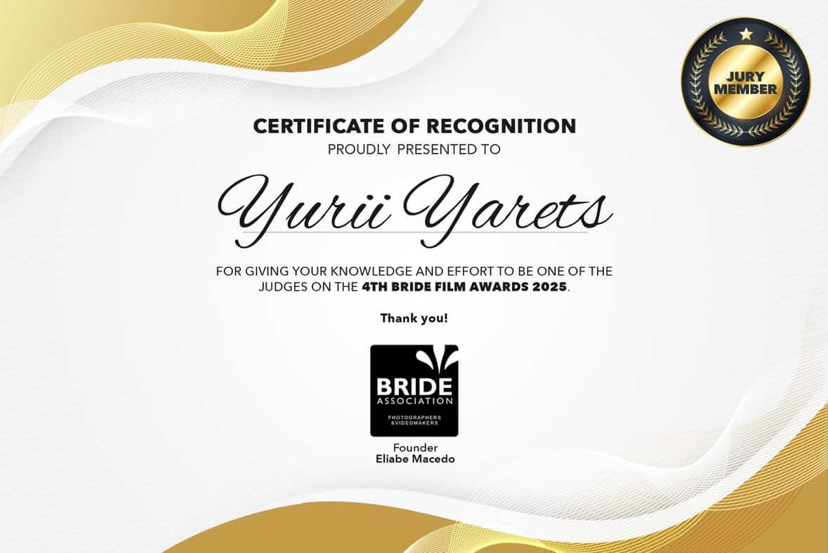Wedding Awards. Wedding Photographer & Videographer in Barcelona, Europe | Yarets Studio