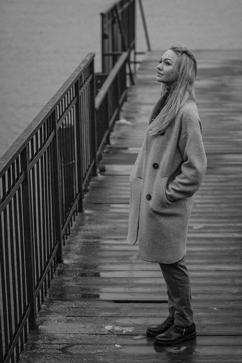 Black and white personal shooting. Art photographer in Amsterdam, the Netherlands Irina Dzhul