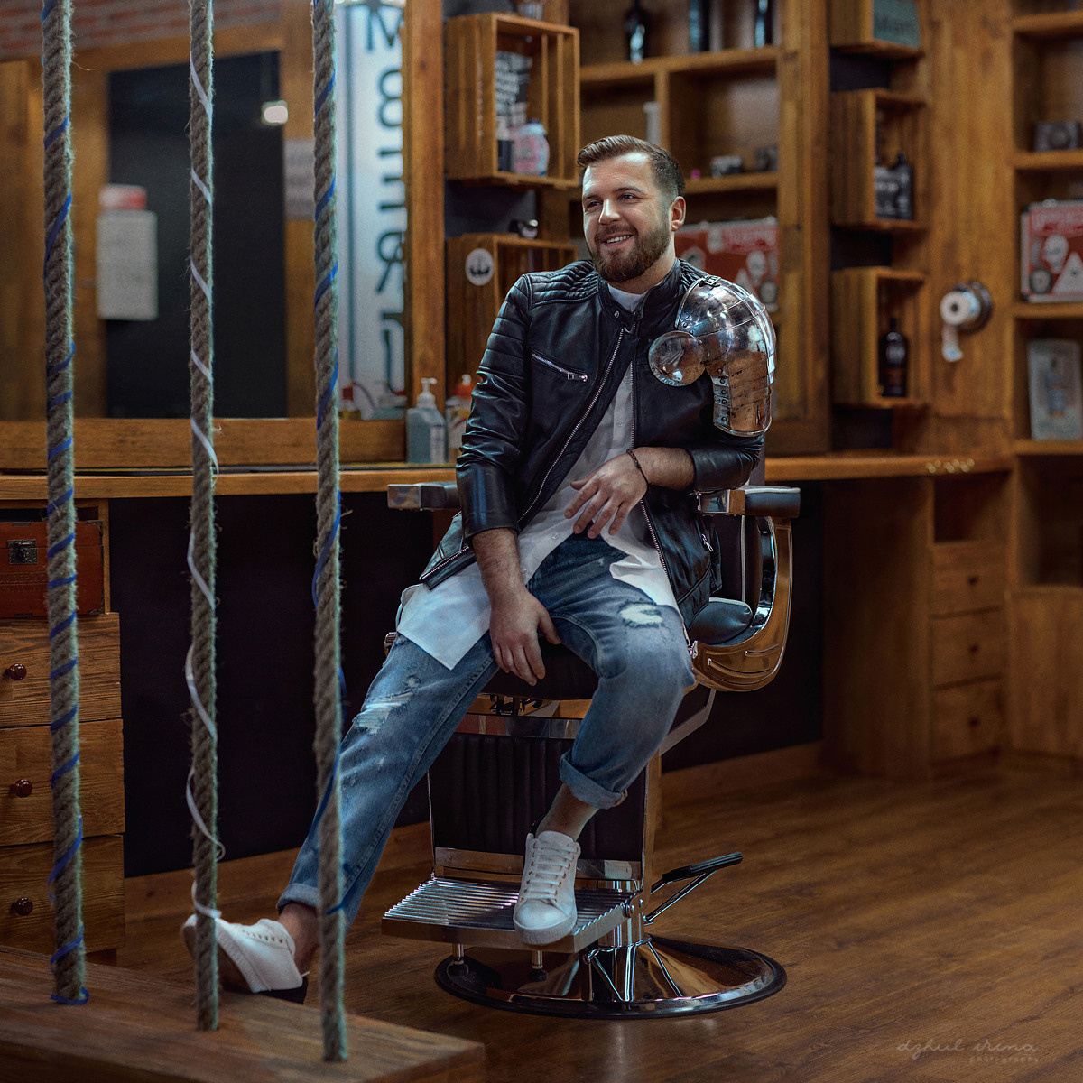 Photo project “Caballero” for NATALI magazine with celebrity. Art photographer in Amsterdam, the Netherlands Irina Dzhul