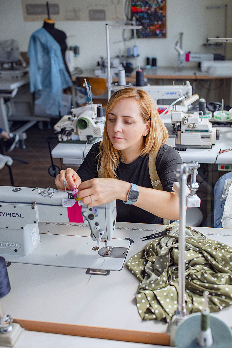 Shooting for the sewing studio. Art photographer in Amsterdam, the Netherlands Irina Dzhul